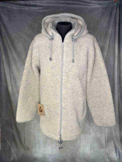 Wolljacke naturweiß