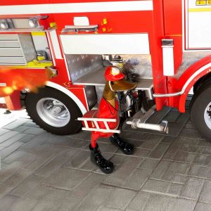 Ente Feuerwehrmann, Bambusholz