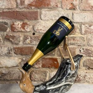 Ente Weinflaschenhalter Schwarz