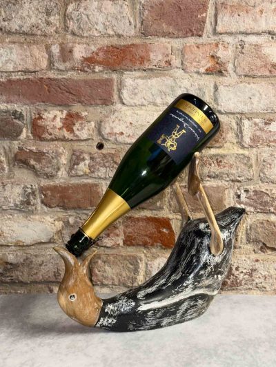 Ente Weinflaschenhalter Schwarz