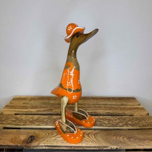 Ente Blumen orange
