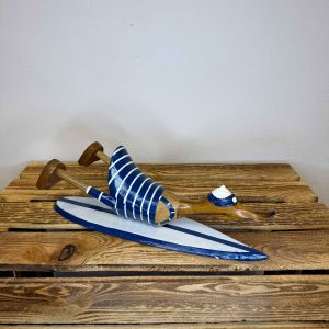 Surfer Ente blau